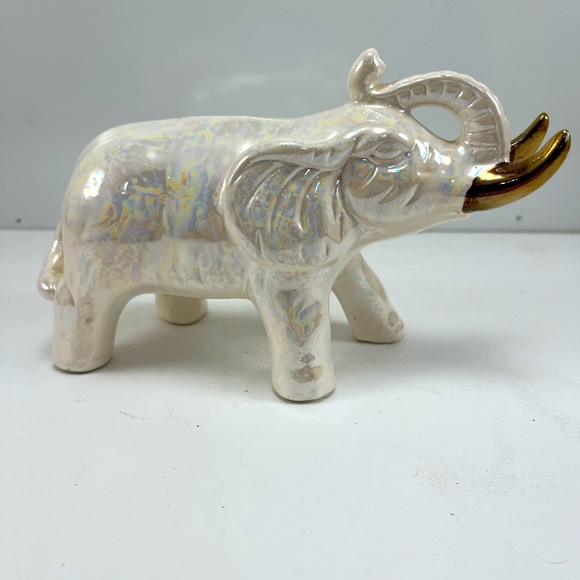 Ceramic Elephant Hollywood Regency Style - Picture 1 of 8